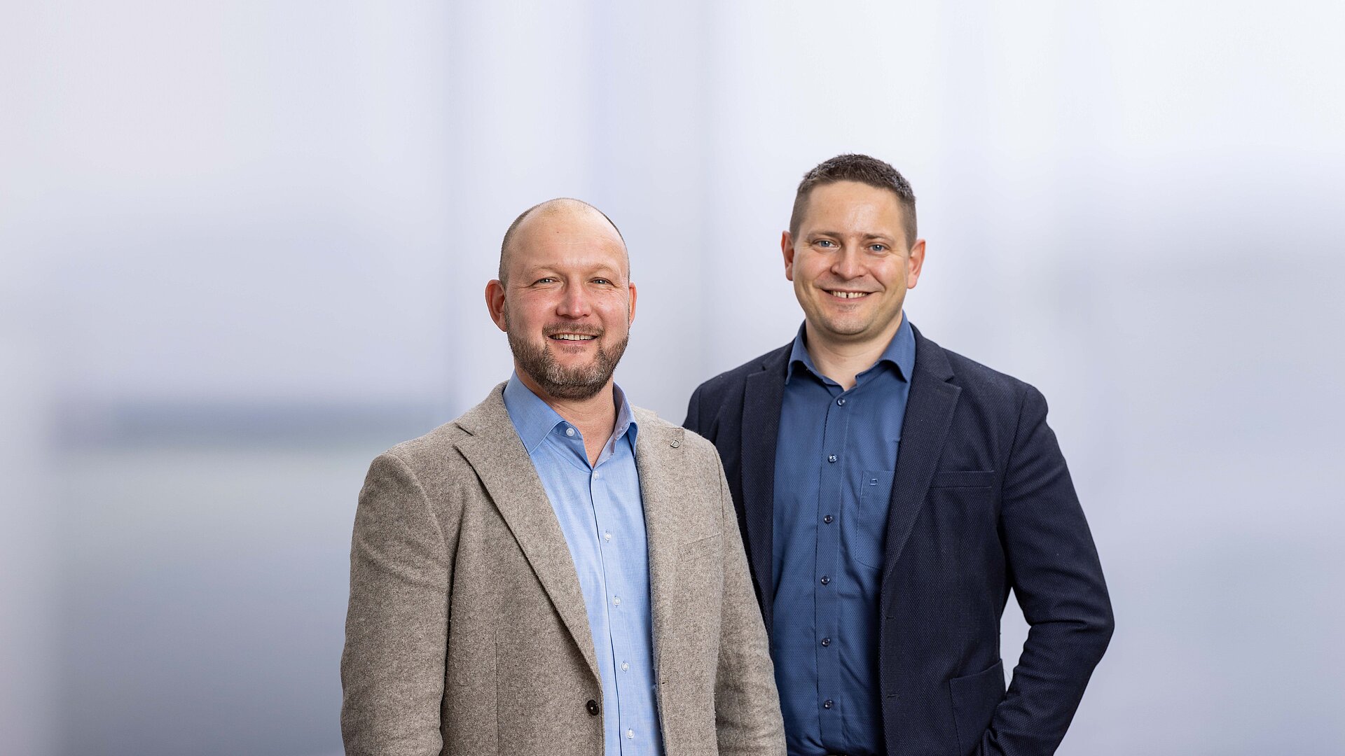 Tim Santo und Matthias Schmieder sind verantwortlich für den Standort Schopfheim