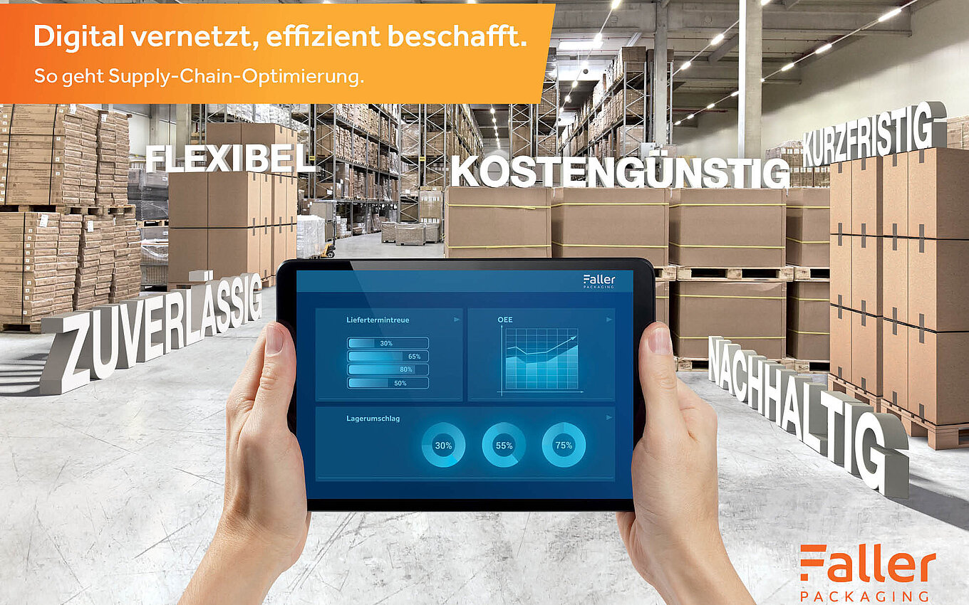 Digitale Supply Chain von Faller Packaging – vernetzte, flexible und nachhaltige Beschaffungslösungen für die Pharmaindustrie.