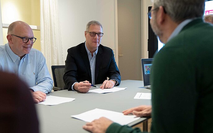 Salesmeeting mit Kunden