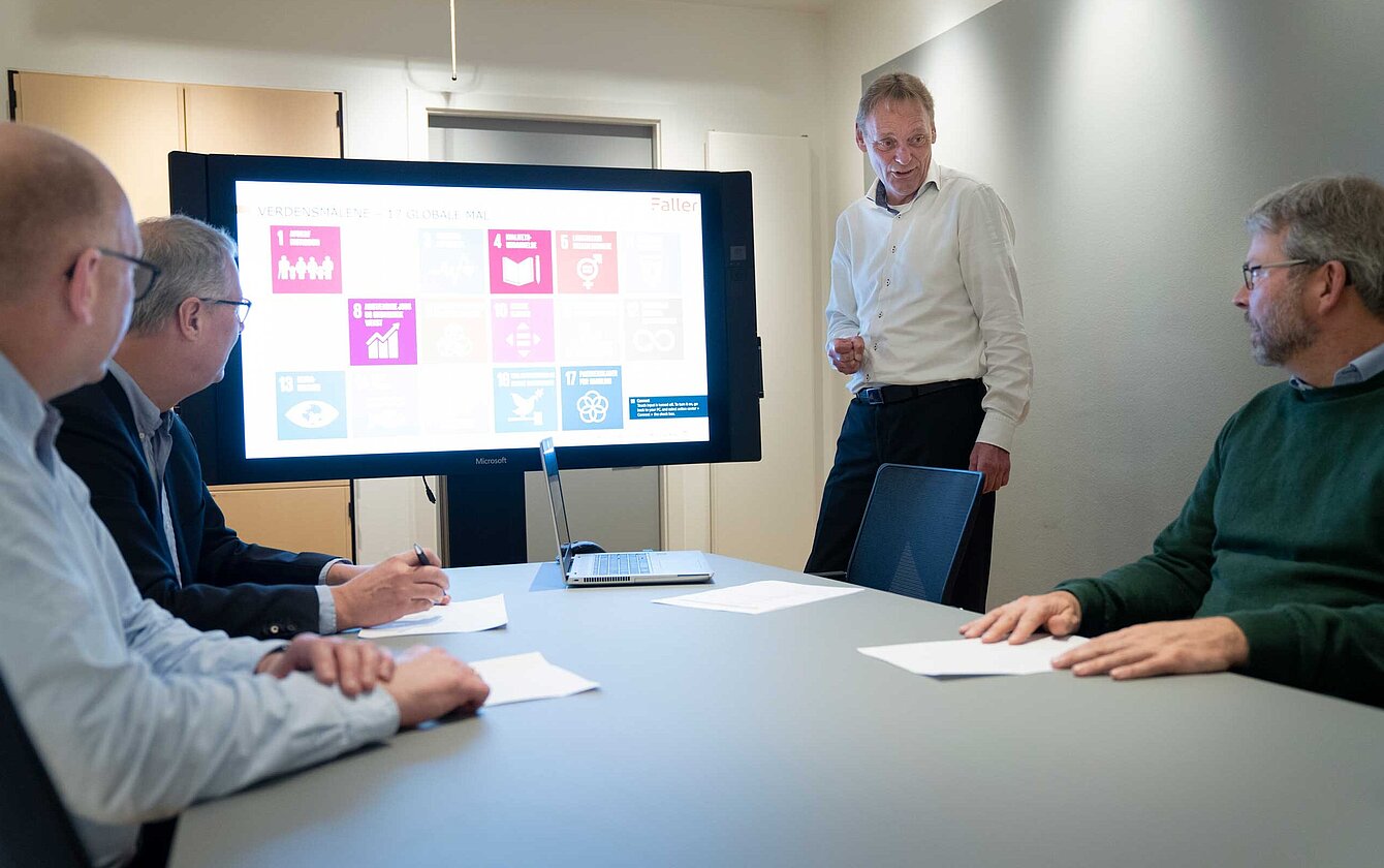 Salesmeeting-Präsentation mit Kunden